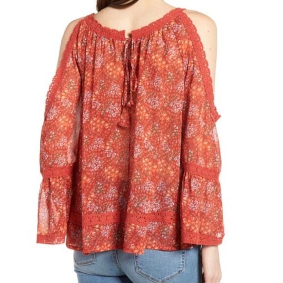 NWT Rebecca Minkoff Red Deneuve Top Blouse Size S - Picture 2 of 13